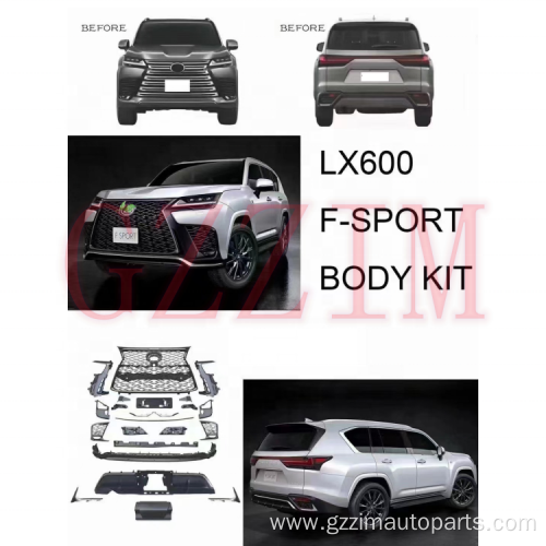 LX600 Upgrade F-sport Version Front Bumper Grille Bodykit
